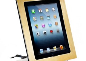 24K Gold and Platinum Framed iPad Dock Now Available