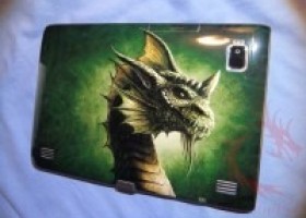 DecalGirl Acer Iconia Tab A500 Green Dragon Skin Review @ DragonSteelMods