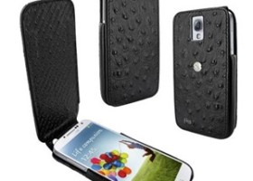 Mobile Fun to Carry Ostrich, Lizard and Crocodile Calfskin Cases for Samsung Galaxy S4