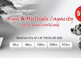 RunCore Offers 512GB 1.8" ZIF SSD for Notebook Upgrades