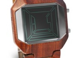 TokyoFlash Japan Launches Kisai Space Digits Laminated Wood Watch