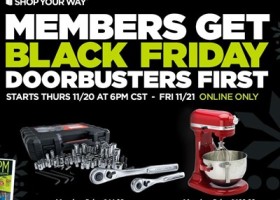 Sears to Open at 6pm Thanksgiving Day and Offer over 1,000 Doorbuster Deals