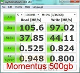 momentus 500gb crystaldiskmark