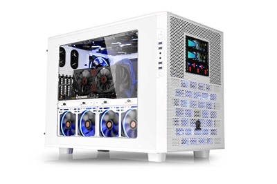 Thermaltake Core X9 Snow Edition is an E-ATX cube case offering endless stackable capacity and expandibility.