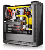 Thermaltake View 27 supports motherboards up to standard ATX, a tower CPU cooler with maximum height 155mm