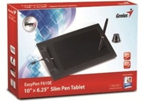 Genius Intros EasyPen F610E Slim Pen Graphics Tablet