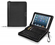 LUXA2 Zip-around iPad mini Bluetooth Keyboard Leather Case combines both function and style into one lightweight and easy-to-carry case