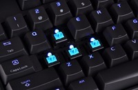Tt eSPORTS Poseidon Illuminated Mechanical Gaming Keyboard adopts Cherry MX Blue switches. Perfect for the user who prefers a tactile and clicky response.