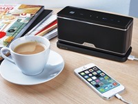 LUXA2 GroovyW Bluetooth Speaker with Wireless Charging Station-3